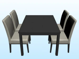 다이닝 테이블 PP 02 3D 모델