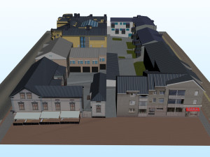 CITY BUILDING LOW POLY PP 01 Model 3D