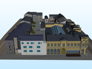 CITY BUILDING LOW POLY PP 01 Model 3D