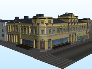 CITY BUILDING LOW POLY PP 01 Model 3D
