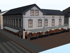 CITY BUILDING LOW POLY PP 01 Model 3D