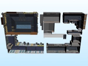 CITY BUILDING LOW POLY PP 01 Model 3D