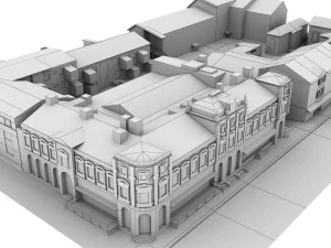 CITY BUILDING LOW POLY PP 01 3D Model