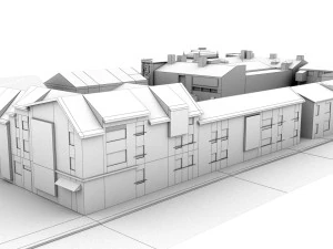 CITY BUILDING LOW POLY PP 01 3D Model