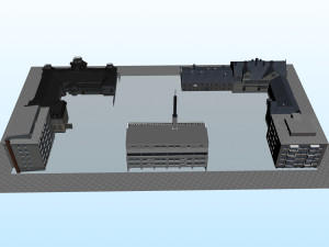 CITY BUILDING LOW POLY PP 02 3D Модель