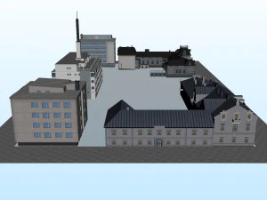 CITY BUILDING LOW POLY PP 02 3D Model