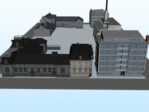 CITY BUILDING LOW POLY PP 02 3D Model