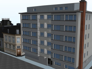 CITY BUILDING LOW POLY PP 02 3D Модель
