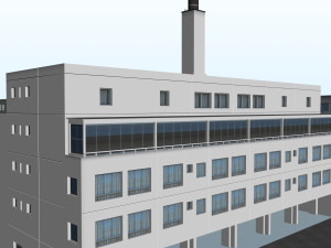 CITY BUILDING LOW POLY PP 02 3D Модель