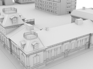 CITY BUILDING LOW POLY PP 02 3D Модель