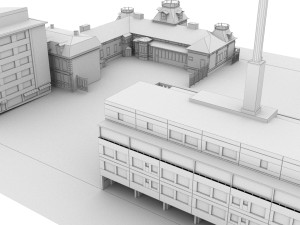 CITY BUILDING LOW POLY PP 02 3D Модель