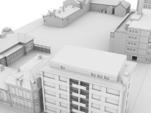 CITY BUILDING LOW POLY PP 02 3D Model