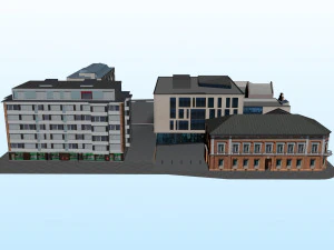 CITY BUILDING LOW POLY PP 03 3D Model