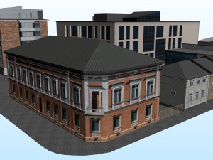 CITY BUILDING LOW POLY PP 03 3D Модель