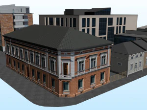 CITY BUILDING LOW POLY PP 03 3D Model
