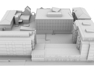 CITY BUILDING LOW POLY PP 03 3D Модель