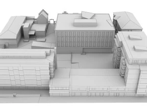 CITY BUILDING LOW POLY PP 03 3D Model