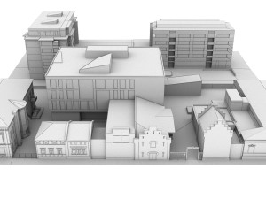 CITY BUILDING LOW POLY PP 03 3D Модель