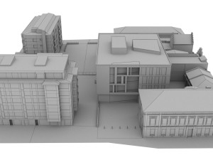 CITY BUILDING LOW POLY PP 03 3D Модель