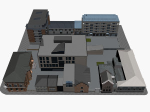 CITY BUILDING LOW POLY PP 03 3D Модель