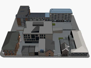 CITY BUILDING LOW POLY PP 03 3D Model