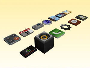 Apps 3d icon low poly 3D Model
