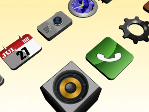 Apps 3d icon low poly 3D Model