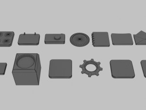 Apps 3d icon low poly Modelo 3D