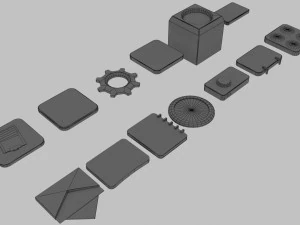 Apps 3d icon low poly 3D Model
