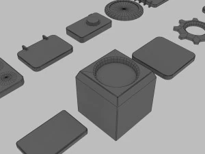 Apps 3d icon low poly 3D Model