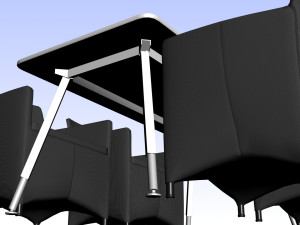 RESTAURANT TABLE CHAIR PP 01 Modèle 3D