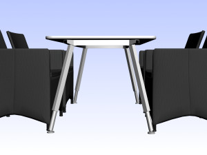 RESTAURANT TABLE CHAIR PP 01 Modèle 3D