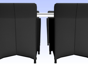 RESTAURANT TABLE CHAIR PP 01 Modèle 3D