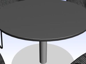 OUTSIDE TABLE CHAIR PP 01 3D Модель