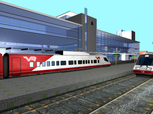 Railway Station PP 3D मॉडल