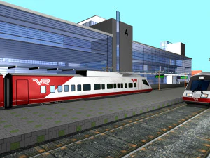 Railway Station PP 3D Model