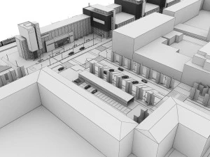 Railway Station PP 3D Model