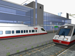 Railway Station PP 3D Model