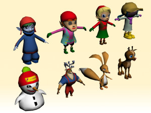 GAME MODEL LOW POLY PP 01 Modèle 3D