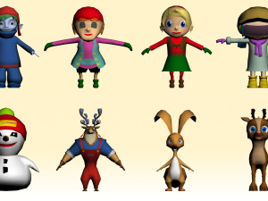 GAME MODEL LOW POLY PP 01 3D मॉडल