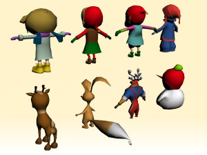 GAME MODEL LOW POLY PP 01 3D मॉडल