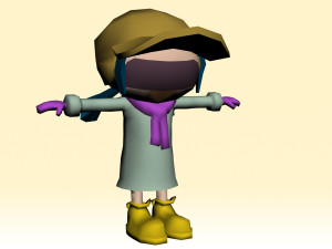 GAME MODEL LOW POLY PP 01 3D मॉडल