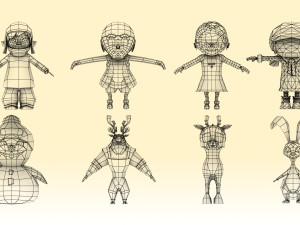 GAME MODEL LOW POLY PP 01 3D मॉडल