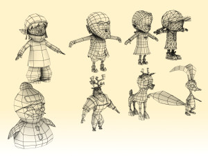 GAME MODEL LOW POLY PP 01 3D मॉडल