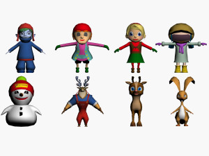 GAME MODEL LOW POLY PP 01 3D मॉडल