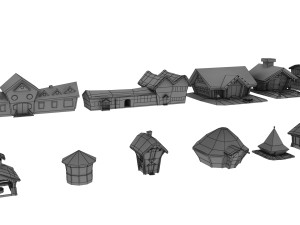 GAME MODEL LOW POLY PP 02 Modèle 3D
