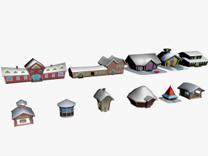 GAME MODEL LOW POLY PP 02 Modèle 3D
