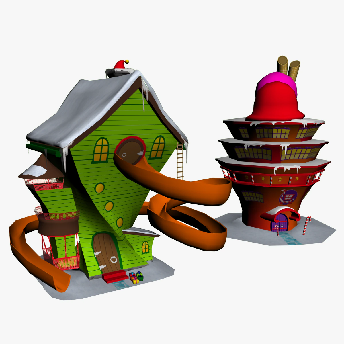 GAME MODEL LOW POLY PP 03 3D Model .c4d .max .obj .3ds .fbx .stl .blend 