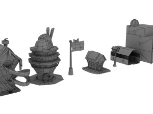 GAME MODEL LOW POLY PP 03 3D Модель