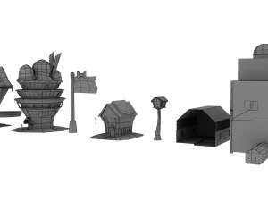 GAME MODEL LOW POLY PP 03 3D Model